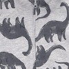 Carter's Just One You® Baby Boys' 3pc Dino Hooded Zip-Up Sweatshirt with Bodysuit and Jogger Pants Set - Gray - 3 of 4