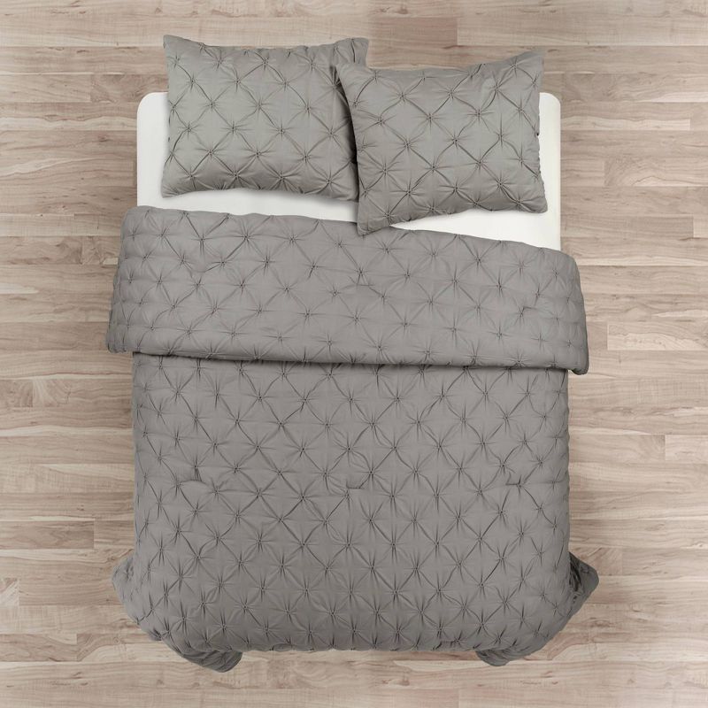 Lush Decor 3pc Arvelo Pintuck Comforter Bedding Set, 2 of 9