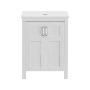 ELECWISH 24 in. W x 19 in. D x 36.4 in. H Freestanding Bath Vanity - 1 of 4
