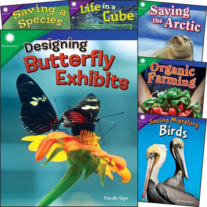 Teacher Created Materials Smithsonian Informational Text: Animals & Ecosystems 6-Book Set, Grades 4-5, 1 of 2