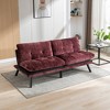 Convertible Sofa Bed, Adjustable Loveseat Sofa with Metal Legs-ModernLuxe - 2 of 4