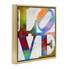 Stupell Industries Love Rainbow Background Typography, 25" x 25" - 3 of 4