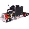 2002 Peterbilt 379 Custom Truck Tractor Black with Flame Graphics 1/43 Diecast Model by IXO Models - 4 of 4