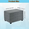 Unique Bargains Textured Jacquard Stretch Footstool Slipcover Protector for Living Room Bedroom - 2 of 4