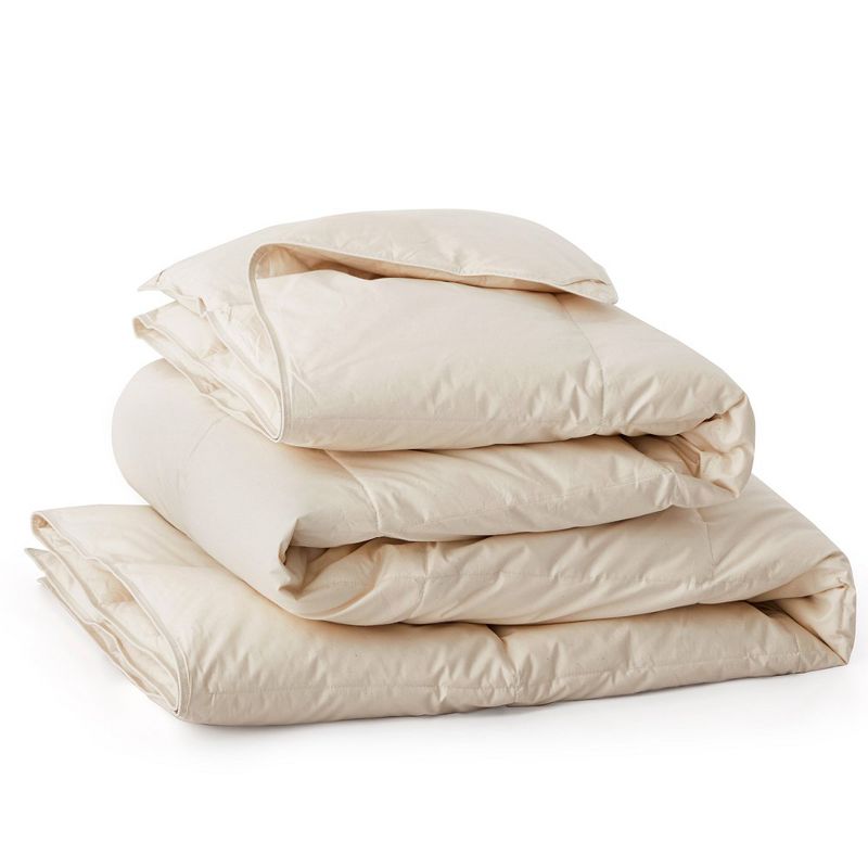 Puredown All Season 100% Organic Cotton Down Duvet Insert Medium Warmth Comforter, 4 of 13