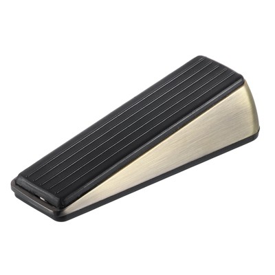 Unique Bargains Anti-Slip Design Zinc Alloy PVC Soft Door Stop Wedge 1 Pc