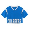 NFL Los Angeles Chargers Women's Short Sleeve Fashion Crop Jersey - 2 of 3