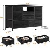 8-Drawer TV Stand and Dresser with LED Lighting & Power Outlets for 55'' TV, Perfect for Bedroom and Living Room - 4 of 4