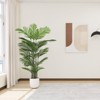 COWLOWN 2 Pcs 70.8-in Simulation 18 Loose Tail Sunflower Plant Green Pot Living Room Home Decorator Iron Leaves - 2 of 4
