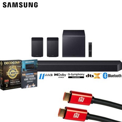Samsung Q Series Soundbar 11.1.4 ch Subwoofer w/ Rear Speaker (2025) + Warranty Bundle