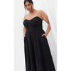 Women's Plus Size Sweet Flare Dress - black | CITY CHIC - 3 of 4