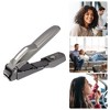 Unique Bargains Stainless Steel Nail Clippers Portable Nail Clipper for Nail Care Gray 1Pc - 2 of 4
