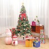 TopComfy Christmas Tree Stand 6ft Artificial Tree with Stand Tree Skirts and Pendants, Green, 27.56"*34.65"*70.87" - 3 of 4