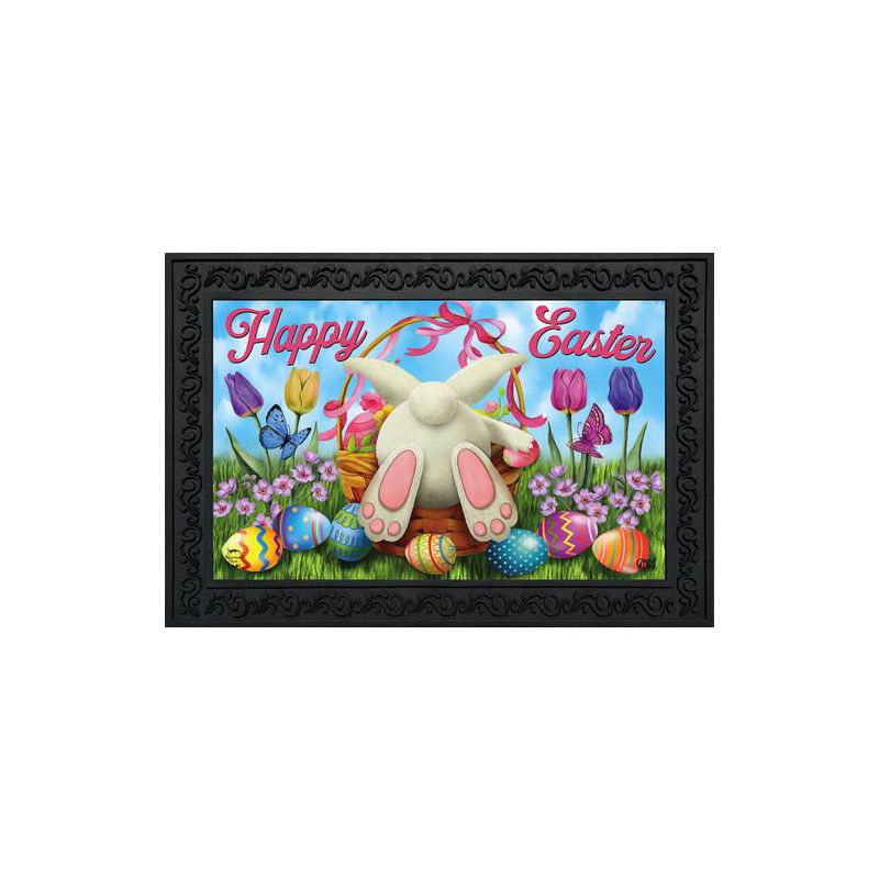 Easter Egg Hunt Doormat Bunny Basket Humor 30" x 18" Briarwood Lane, 2 of 4