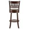 29" Wolcott Swivel Barstool Smoke - Inspire Q: Hardwood, Padded, Pub-Style - 3 of 4
