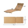 GDFStudio Olivia Multibrown 3 Piece Armless Chaise Lounge Chat Set with Cushions - image 4 of 4