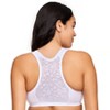 Glamorise Womens Front-closure Cotton T-back Comfort Wirefree Bra 1908  White : Target