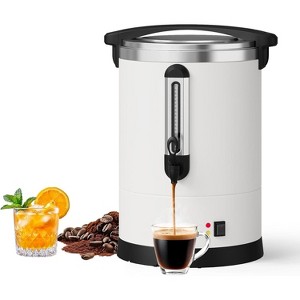 100-Cup Commercial Coffee Urn, 14L Stainless Steel Percolator, Hot Water  Dispenser for Catering & Events, Easy to Clean, White : Target