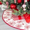 Park Hill Collection Snowflake Embroidered Tree Skirt - 2 of 3