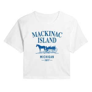 Women's - Instant Message - Mackinac Island Cropped Graphic T-Shirt - 1 of 4