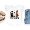 Chick or Treat Halloween Chickens - Flutter Sleeve Graphic T-Shirt - 3 of 4