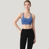 Anna-Kaci Active Women's Strappy Back Sports Bra with Scoop Neck and Fashion Crisscross Detailing - 2 of 4