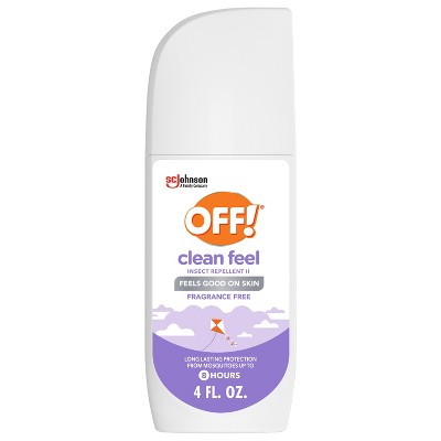 OFF! Clean Feel Mosquito Repellent Picaridin Deet Free Bug Spray - 4oz