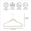 3 Sprouts Kids & Baby Velvet Hangers 30 pack - Beige - 4 of 4