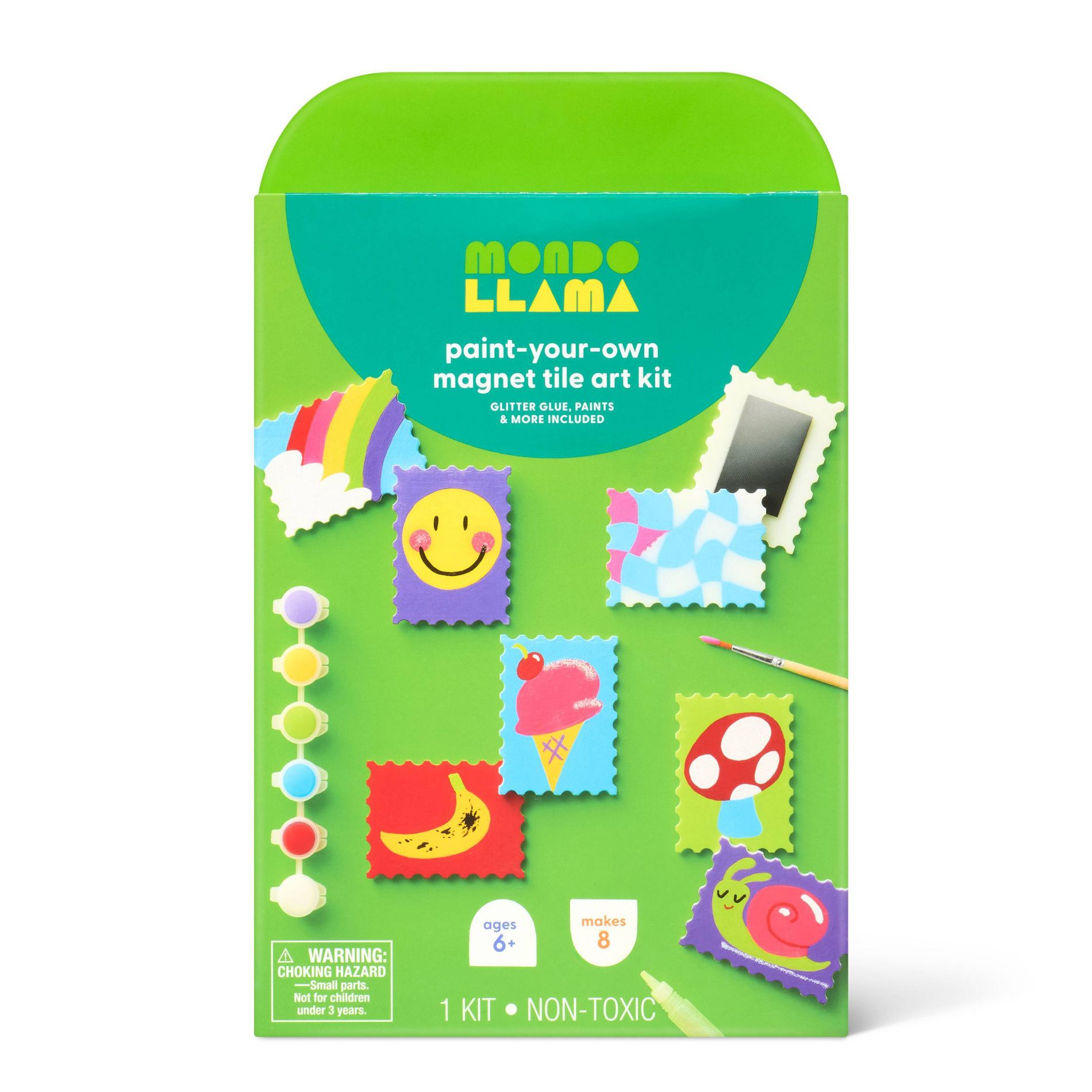 8ct Tile Magnets Painting Craft Kit - Mondo Llama™