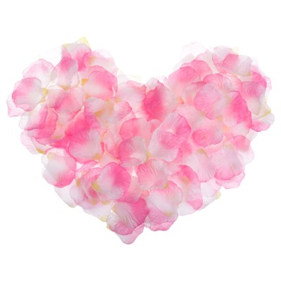 Unique Bargains Wedding Party Decoration Silk Artificial Flower Rose Petals Pink/White Yellow 3000 Pcs
