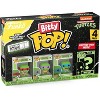Funko Bitty POP! Teenage Mutant Ninja Turtles (TMNT) 4-Pack - Raphael, Donatello, Leonardo, and A Surprise Mystery Mini Figure - 2 of 4
