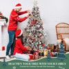6 Ft Pre-Lit Snow Flocked Artificial Christmas Tree with 250 Warm White Lights, 800 Braches - 4 of 4
