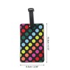 Unique Bargains Dot Pattern Luggage Tag Colorful 1 Pc - 2 of 4