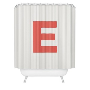 Deny Designs April Lane Art Block Monogram Shower Curtain - 1 of 3