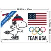 Trends International Team USA x Peanuts – Snoopy Olympic Figure Skating Unframed Wall Poster Prints - 3 of 4