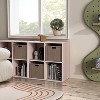 24/7 Shop At Home 23.7" Silkpath Modern 4 Cube Stackable and Modular Bookcase Light Pink - image 2 of 4