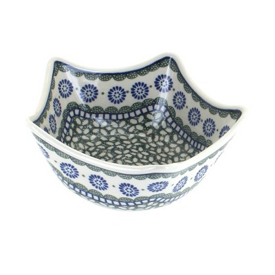 Blue Rose Polish Pottery Maia Five Point Bowl