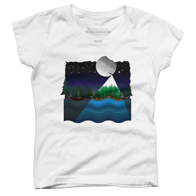 Girl's Design By Humans Christmas night By recklessframee T-Shirt