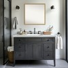 Amanti Art Mila Non-Beveled Wood Framed Bathroom Vanity Wall Mirror - 4 of 4