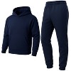 Galaxy Essentials Men’s Relaxed Fit  Heavyweight Fleece Pullover Hoodie & Sweatpants Jogging Set - 3 of 3