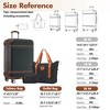 YONWAY 28" Hardside Luggage Sets, Expandable Suitcase Set, with Bags Lightweight Suitcase Double Spinner Wheels with TSA Lock - 3 of 4