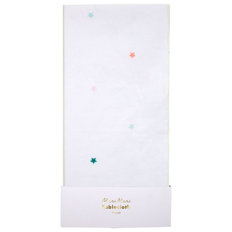 Meri Meri Rainbow Star Paper Tablecloth (Pack of 1), 1 of 2
