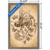 Trends International Brigid Ashwood - Sepia Bee and Rose Framed Wall Poster Prints - 3 of 4