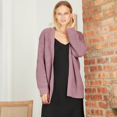 purple cardigan target