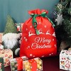 Wrapables Non-Woven Christmas Holiday Drawstring Gift Bags for Party Favors, Goodie Bag, Treats, Gift Wrap, Parties (Set of 8) - image 3 of 4