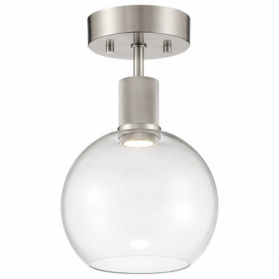Access Lighting Port Nine 1 - Light Flush Mount in  Brushed Steel