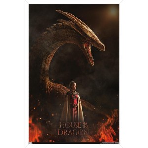 Trends International House of the Dragon - Rhaenyra Dragon One Sheet Framed Wall Poster Prints - 1 of 4
