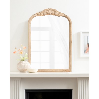 Arendahl Natural Wood 24"x36" Arch Vanity Mirror