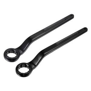 Unique Bargains High Carbon Steel Single Head Box End Wrench for Automotive Repair 2 Pcs - 1 of 4