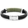 West Coast Jewelry Men's Wrapped Twine Center Genuine Leather Bracelet (13mm) - 8" - 3 of 4